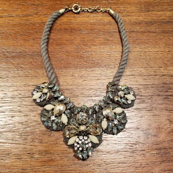 J. Crew Jewelry - J Crew Jewled Rope Necklace